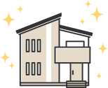 外壁を塗り替えた住宅のイラスト